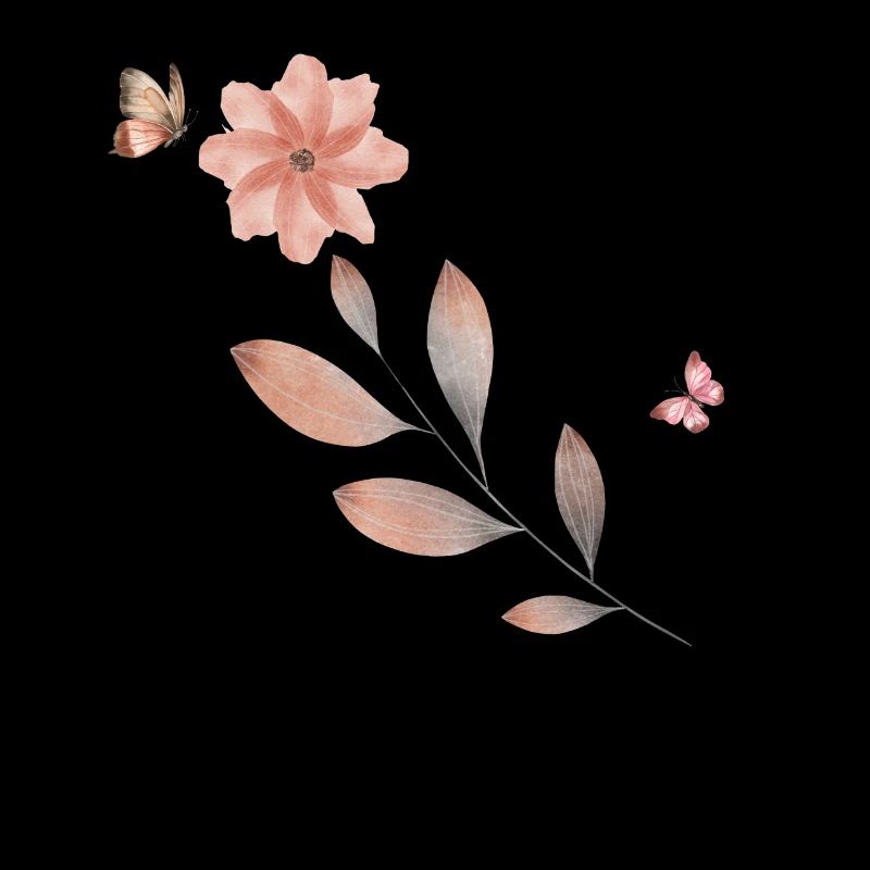 Buchstaben s Wildblumen Aquarelle