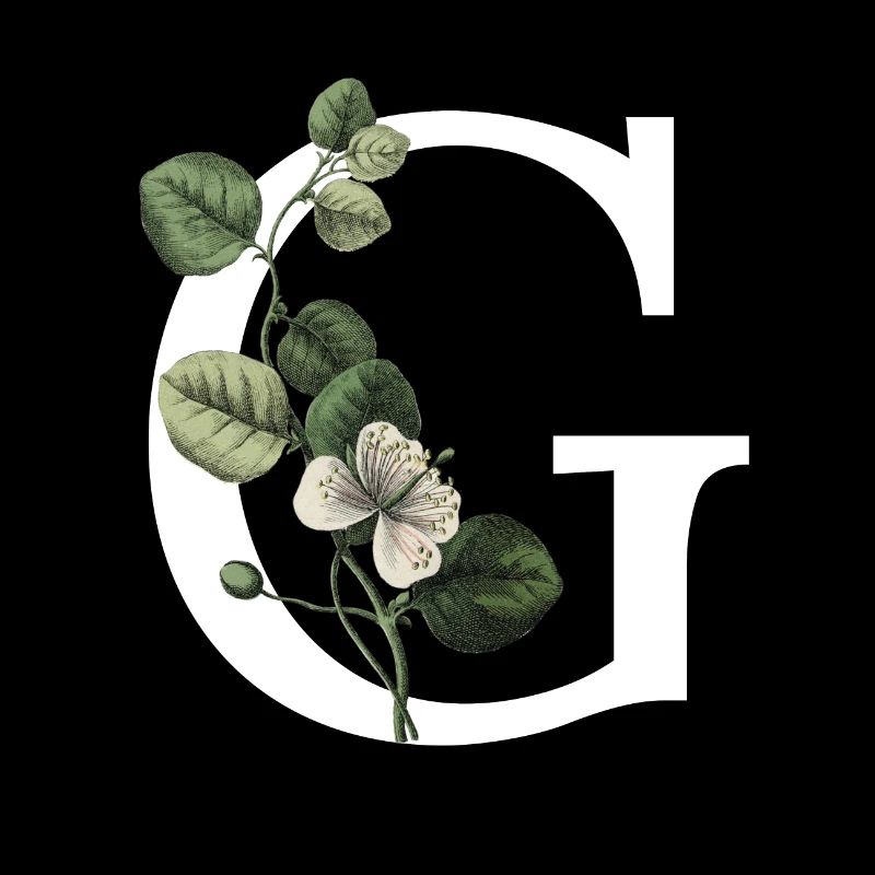 Buchstabe G Botanisches Grün