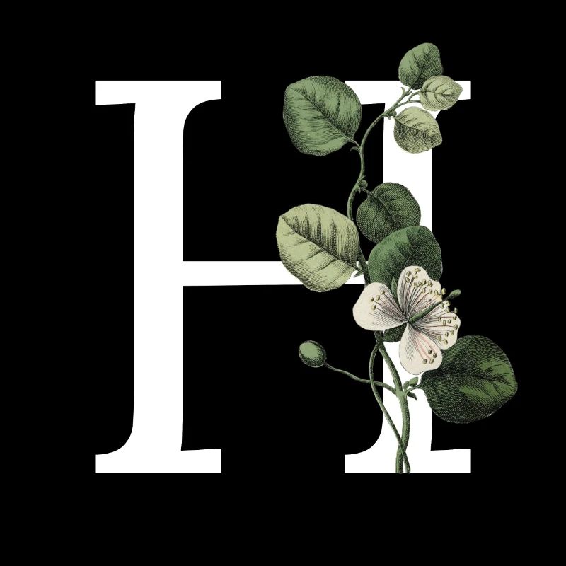 Buchstabe H Botanisches Grün