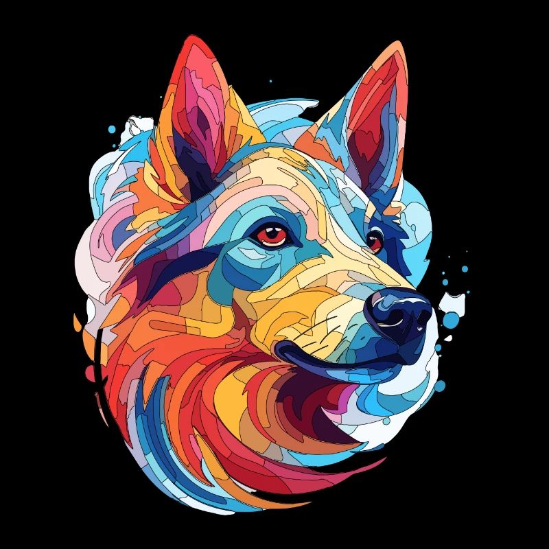 Conception de chien de berger australien