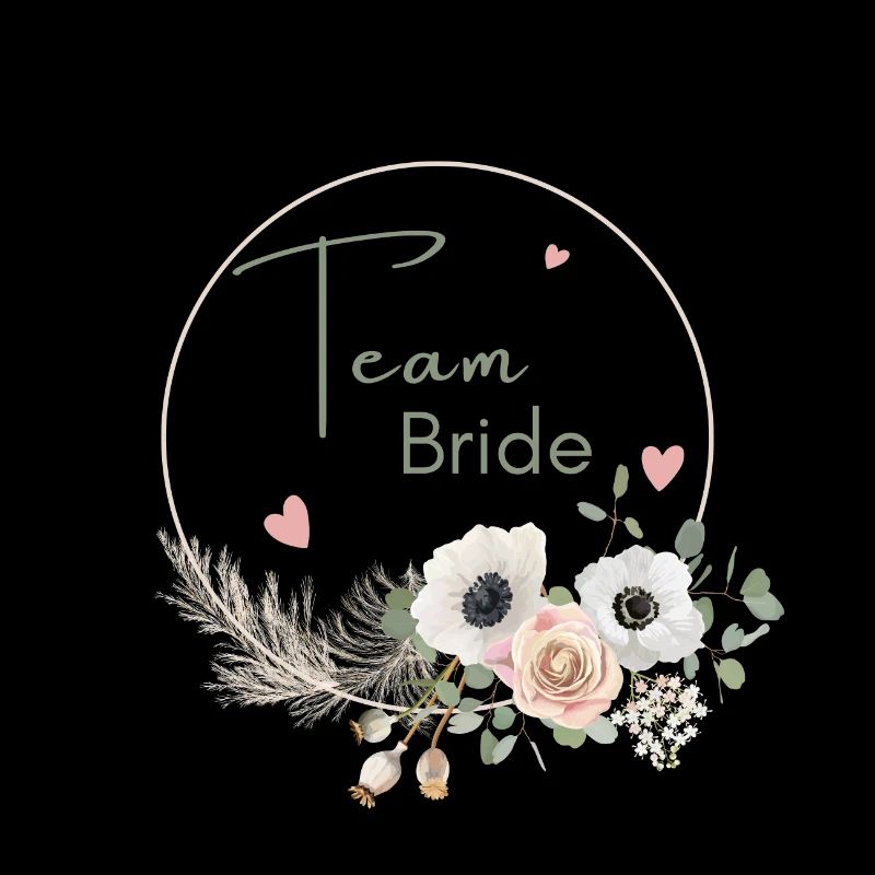 Team bride couronne floral boho