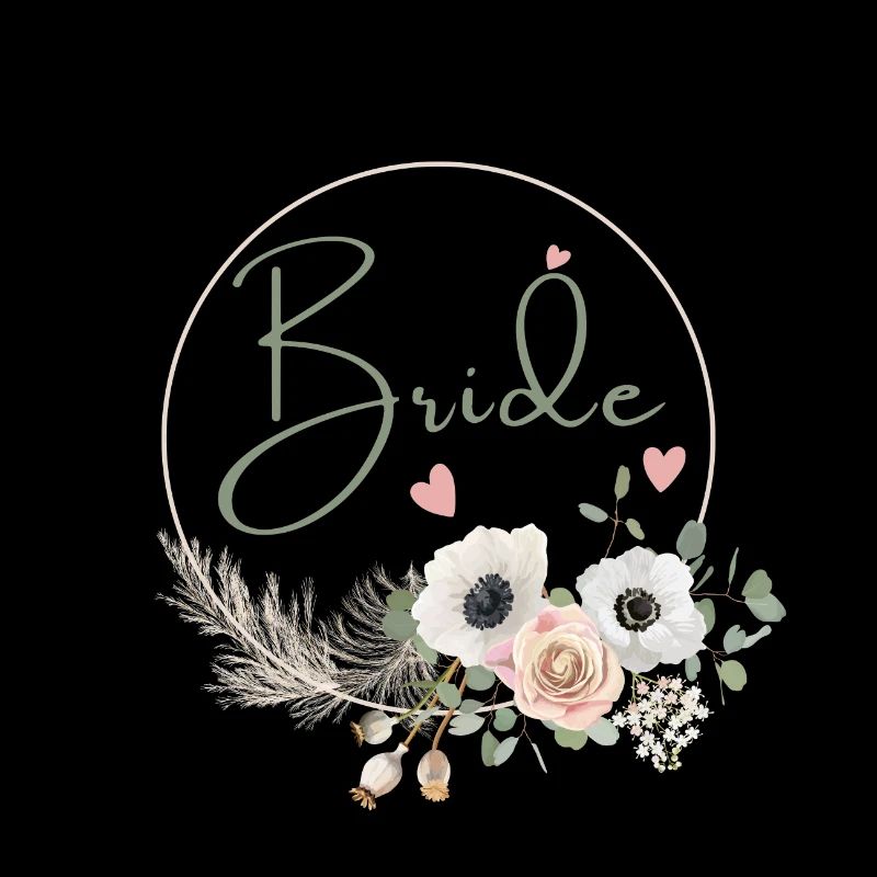 bride floral couronne boho
