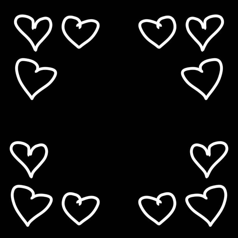 herzen muster rahmen eckig herz liebe