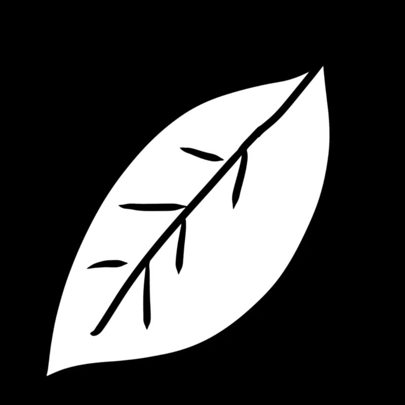 forme d’icône de feuille feuilles nature