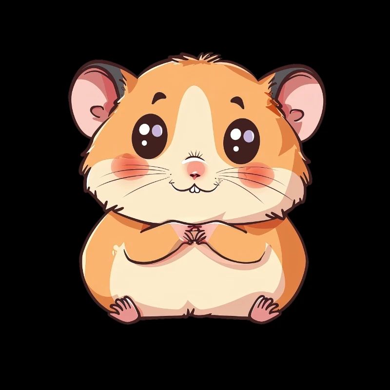 Hamster mignon avec de grands yeux