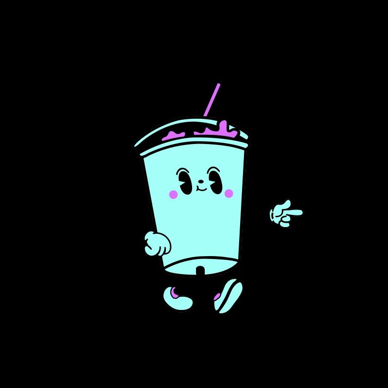 Buvez des vibrations de dessin animé