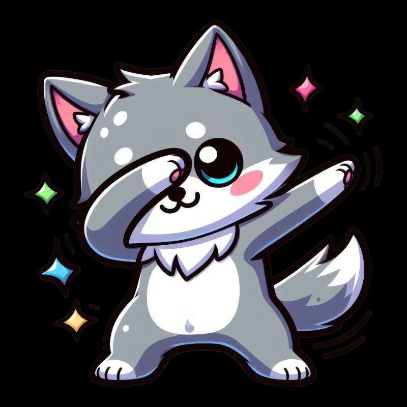 Süßer kleiner Wolf