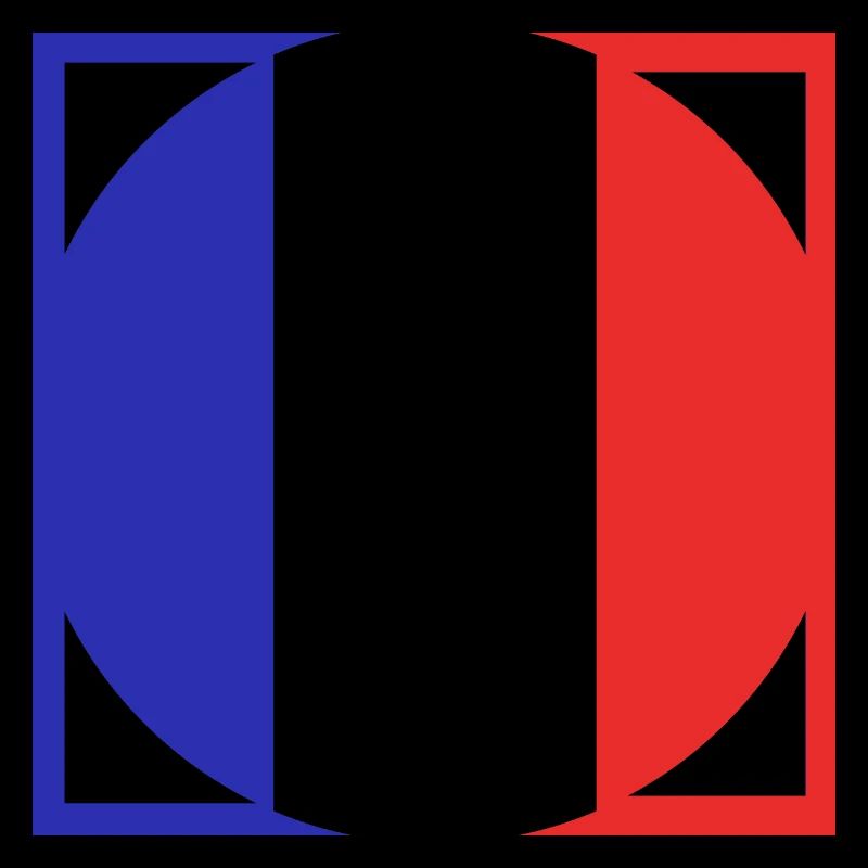 Drapeau français blason bleu blanc rouge
