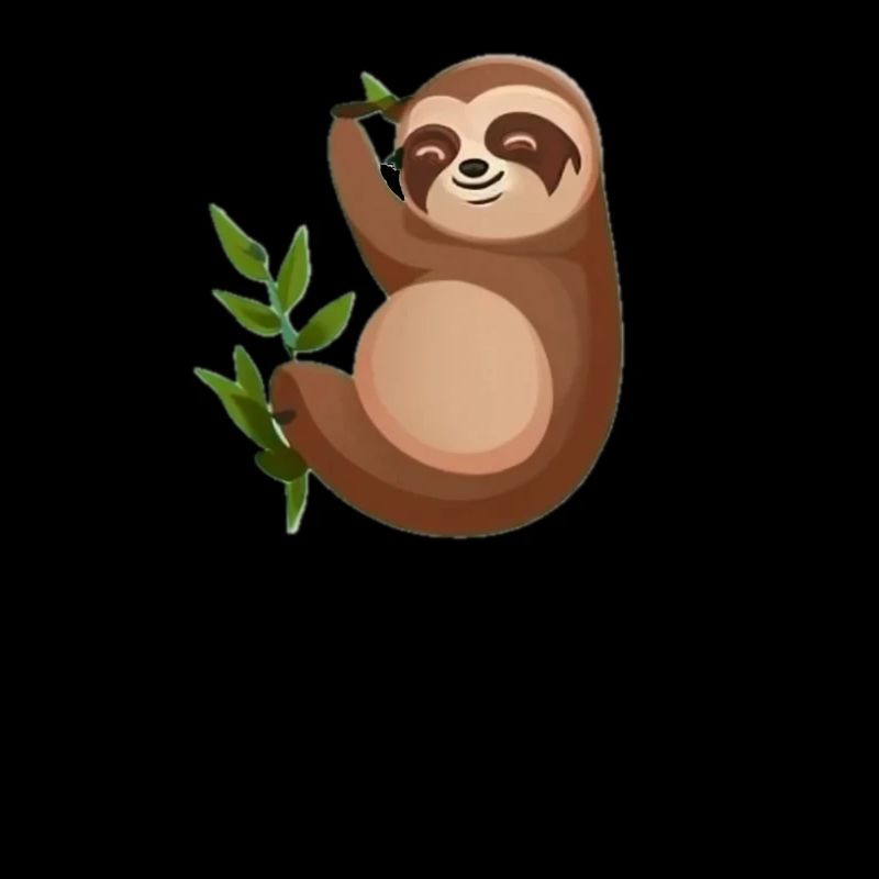 I'm not lazy, I'm energy efficient. Cute Sloth.