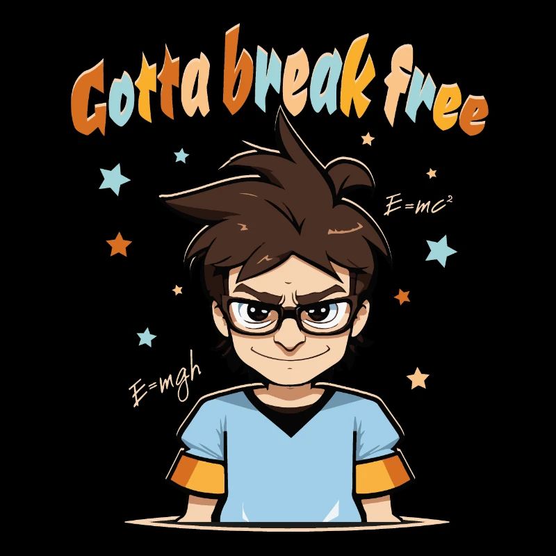 Streber Nerd Geek Computerfreak - Gotta break free