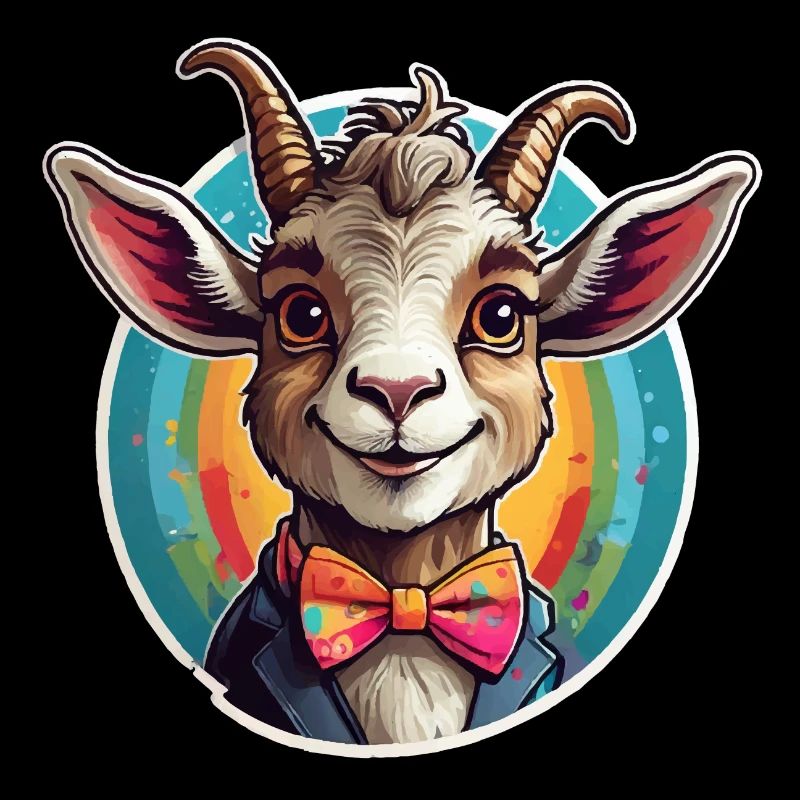 Bande dessinée de chèvre drôle