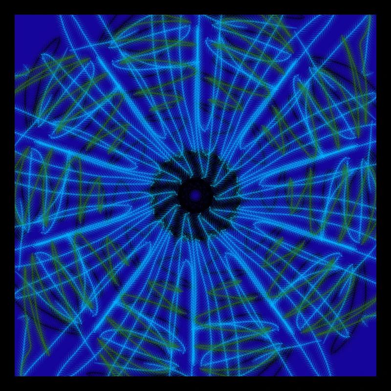 Design abstrait bleu