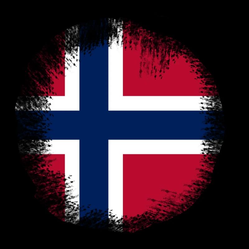 Conception du drapeau de la Norvège Grunge Norge Norvège