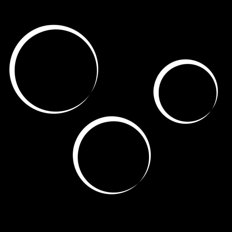 Icône en forme de cercle à trois cercles