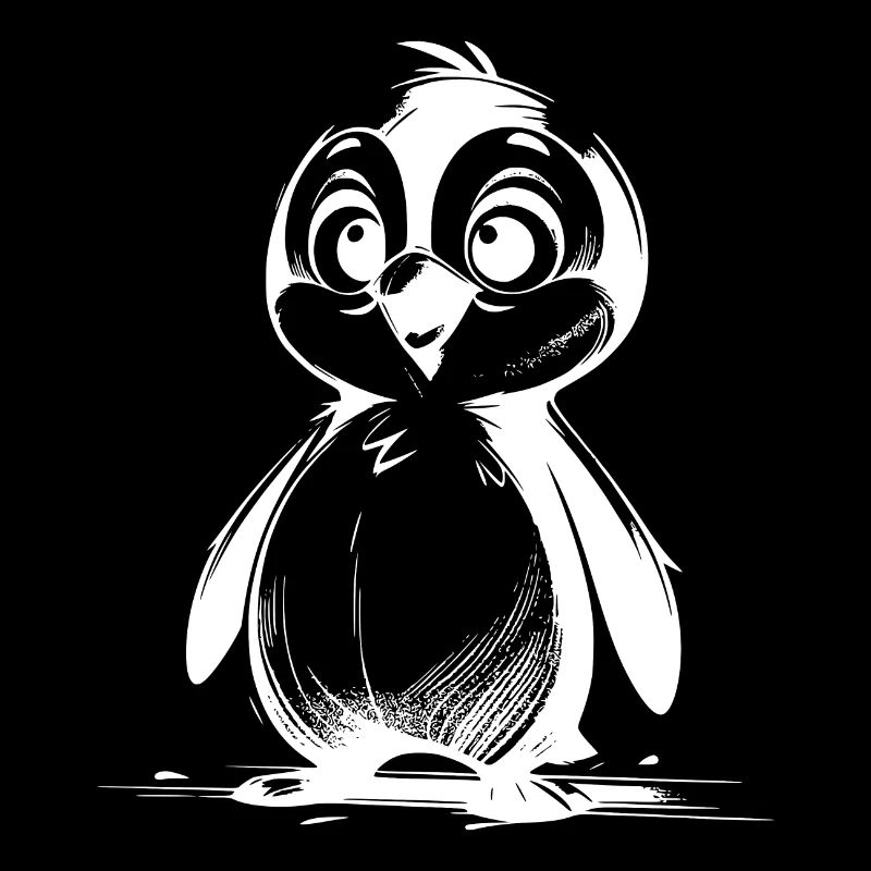 Style de dessin de pingouins de dessin animé Penguin