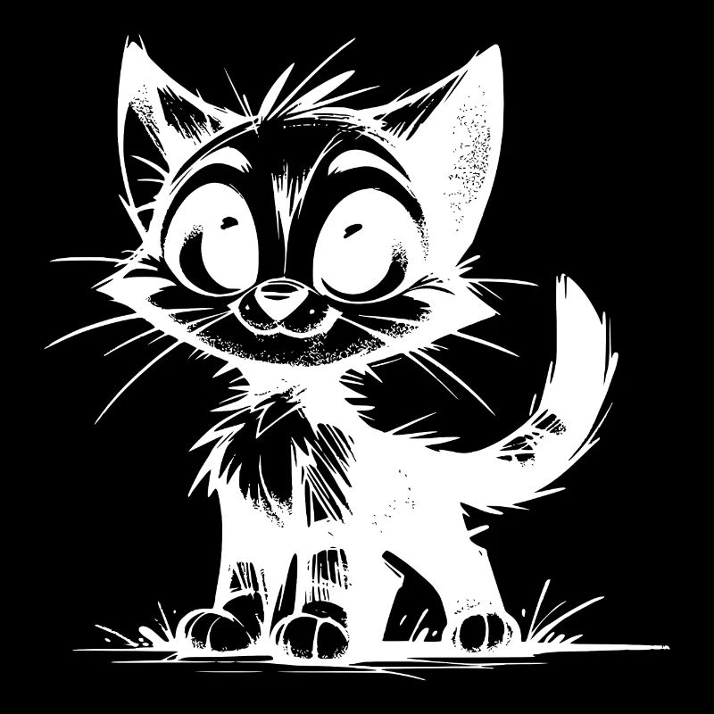 Dessins au crayon de bébé chats