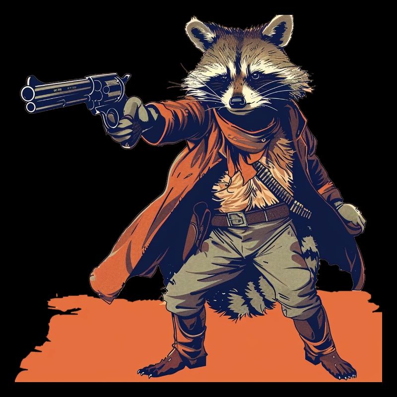 raccoon gunslinger