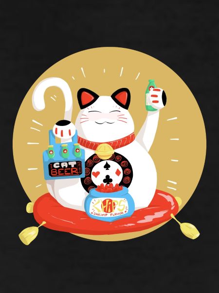 Maneki neko celebrates