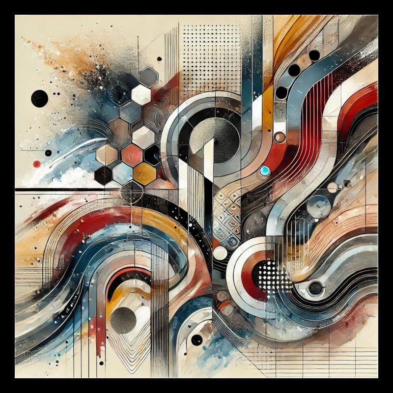 Auffällige Bewegung - Abstraktes Gemälde