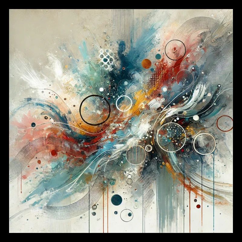 Flux dynamique - Peinture abstraite