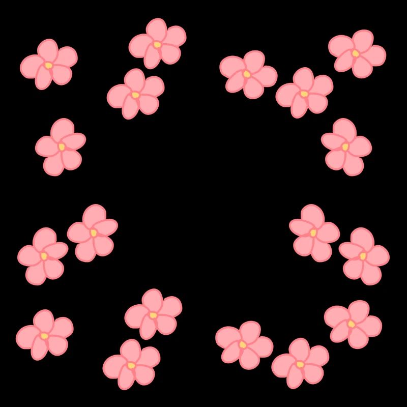 Flowers Blossom Plant Pink Frame Shape