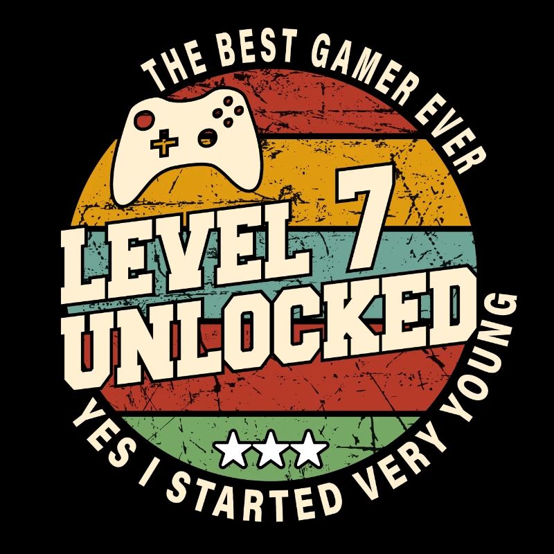 Original 2017 7th Anniversary Retro Geschenk