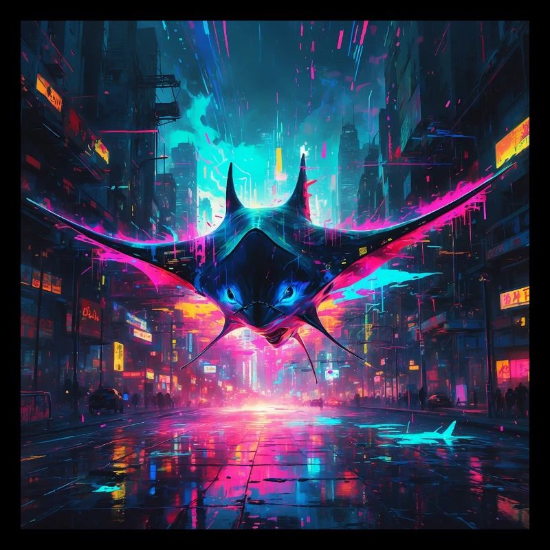 Neon Manta Rochen