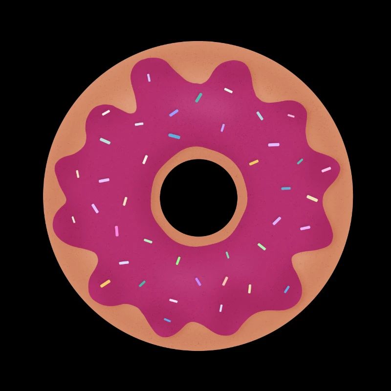 Donut mit pinker Glasur