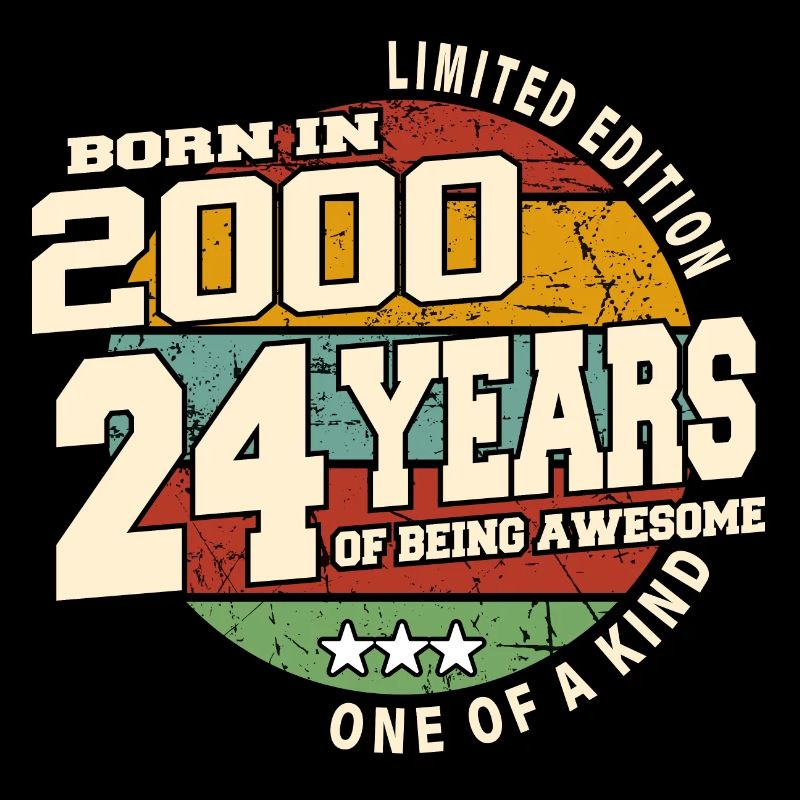 2000 Vintage Retro Classique 24 ans