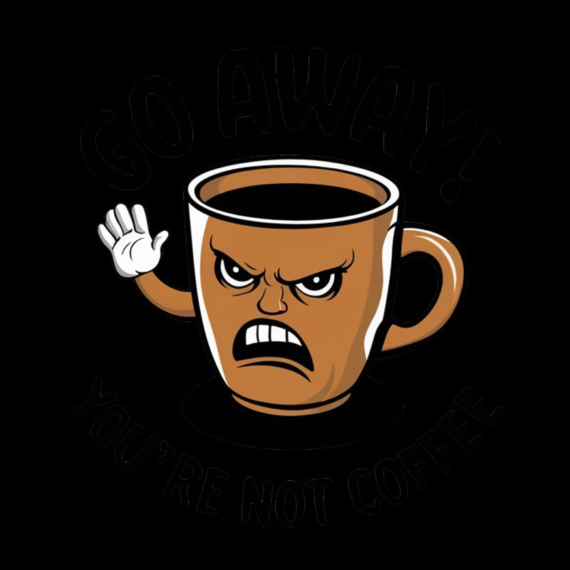 Partez! Vous n’êtes pas du café.