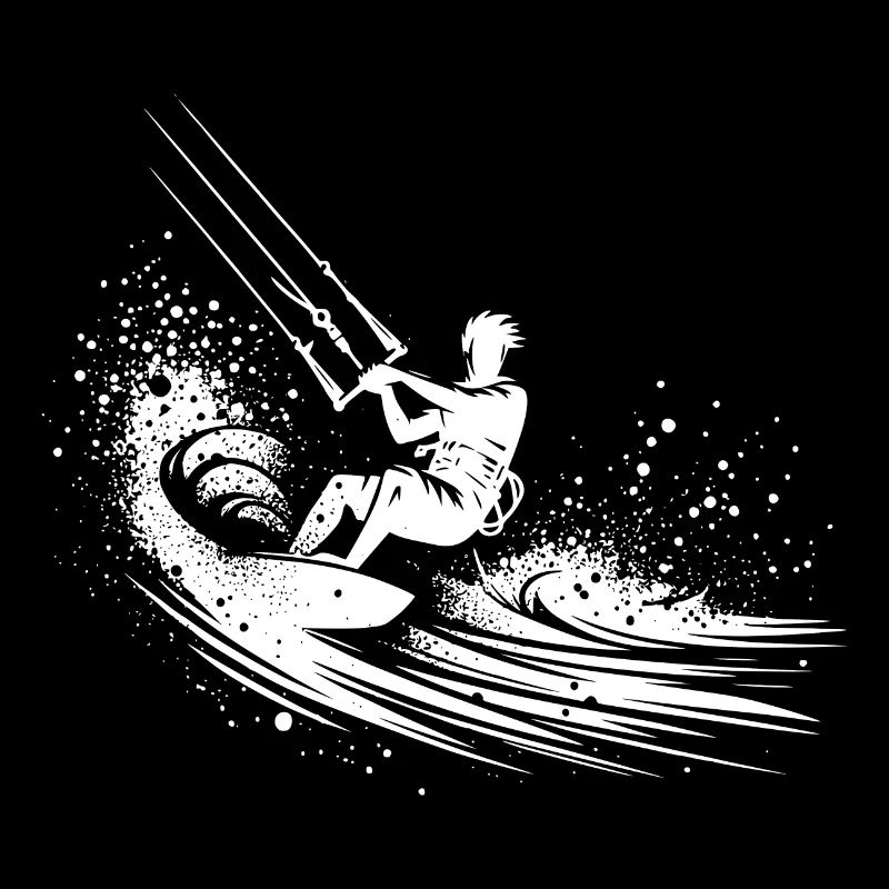 High-Fly Splash Kite Surfing Seawater Driving Fun