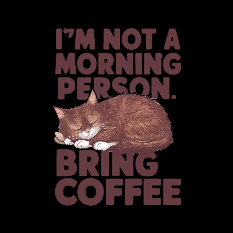 Ich bin kein Morgenmensch. Bring Kaffee mit.