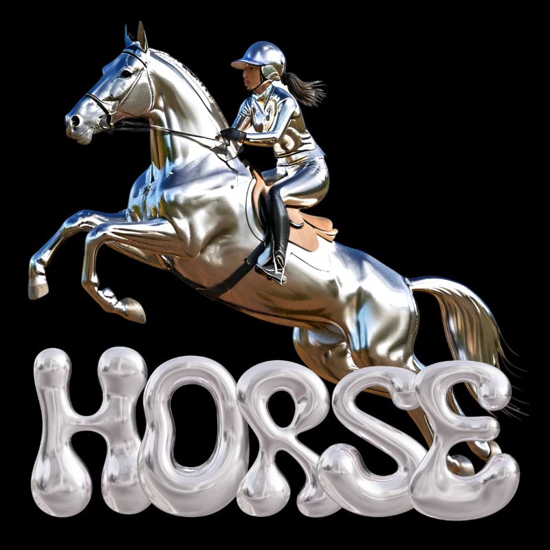 Springreiterin Chrom 1