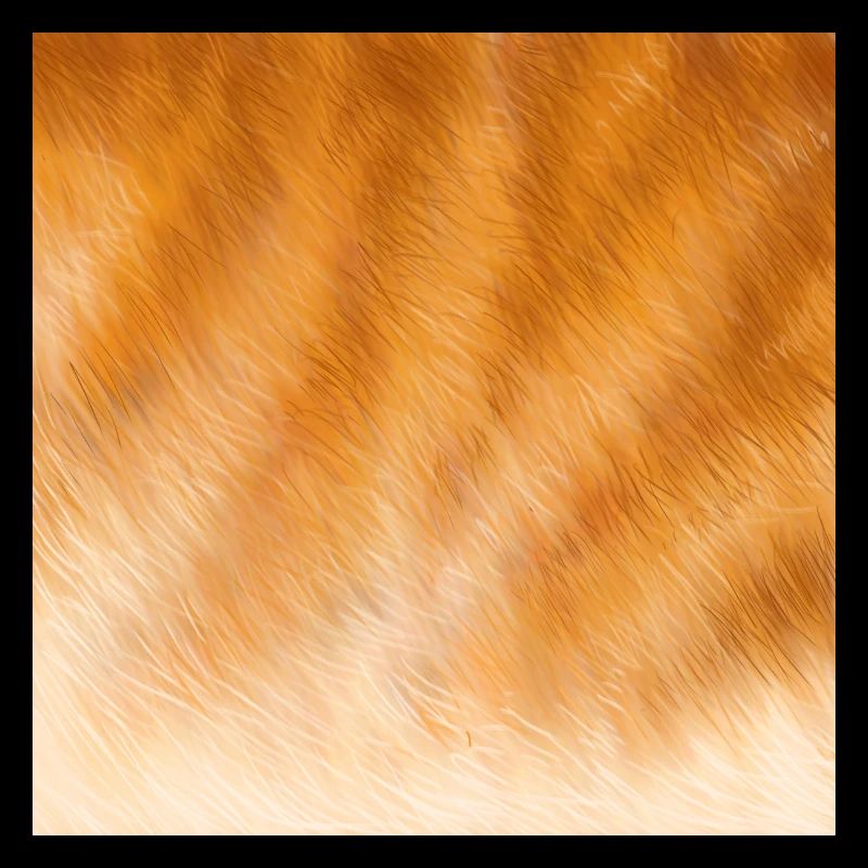 Fourrure de chat rouge