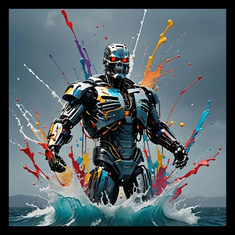 Robot coloré