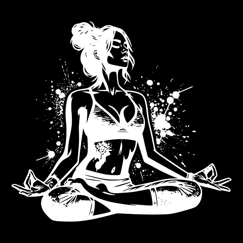 Yoga student doing relaxation exercise for the soul