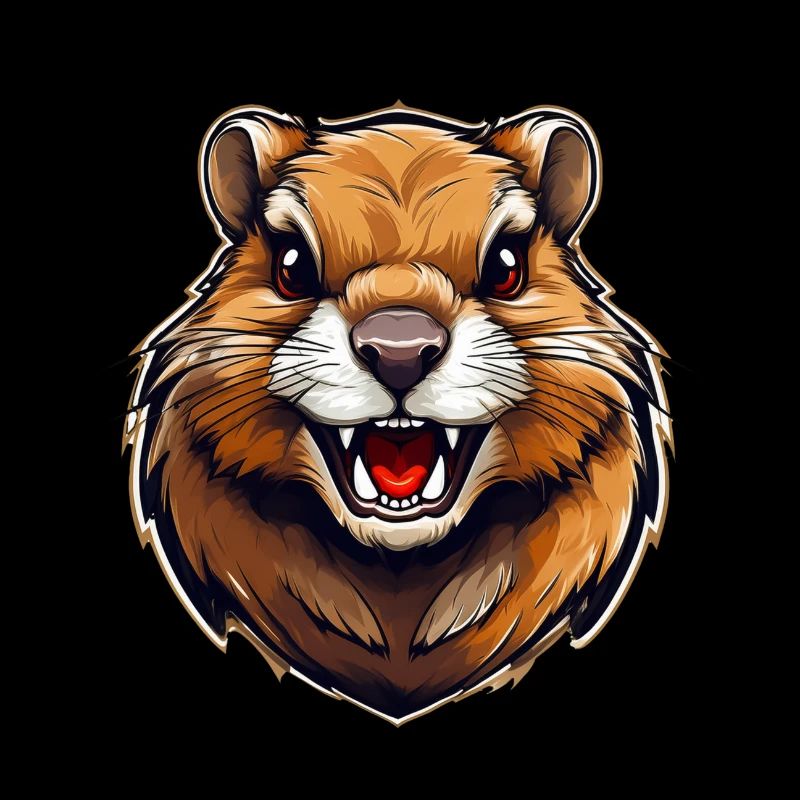 Wild angry animal pugnacious combative gopher