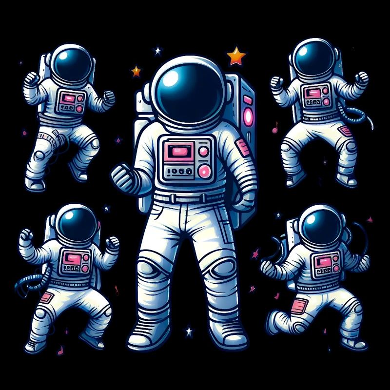 Voyage Spatial - Astroanut Lune Planet