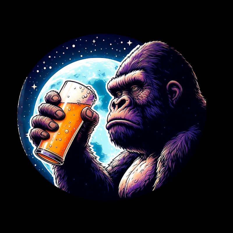 Big Beer Lover Monkey