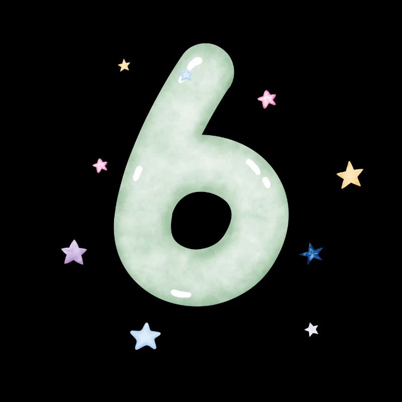 6th Anniversary Watercolor Star