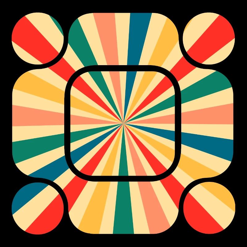 Retro Pattern: Tauchen Sie ein in die Schwingung der Farben