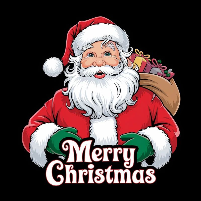 Père Noël – Joyeux Noël Illustration