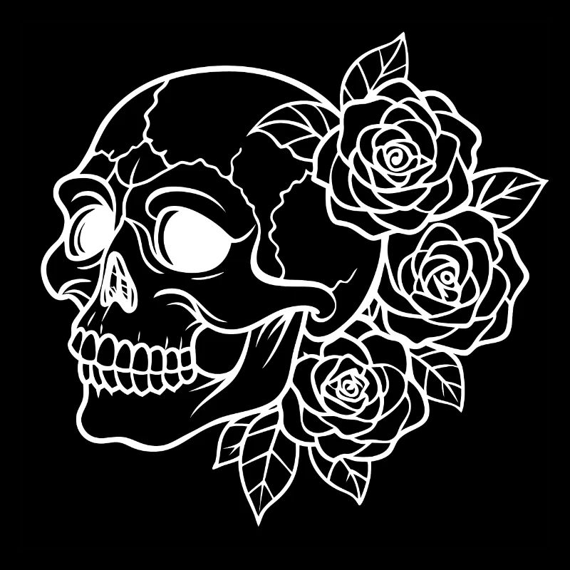 Crâne de fleur - Beauté en transition