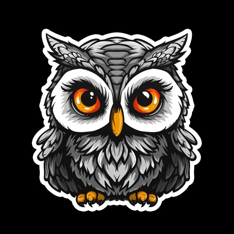 Niedliche Eule Kawaii Maskottchen