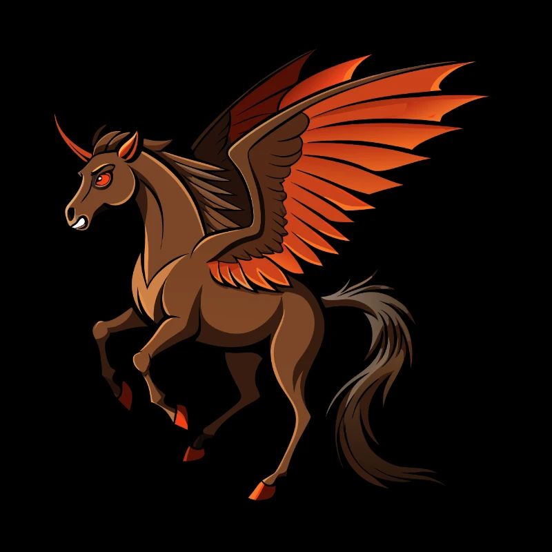 Kampfbereites Dämonenpferd