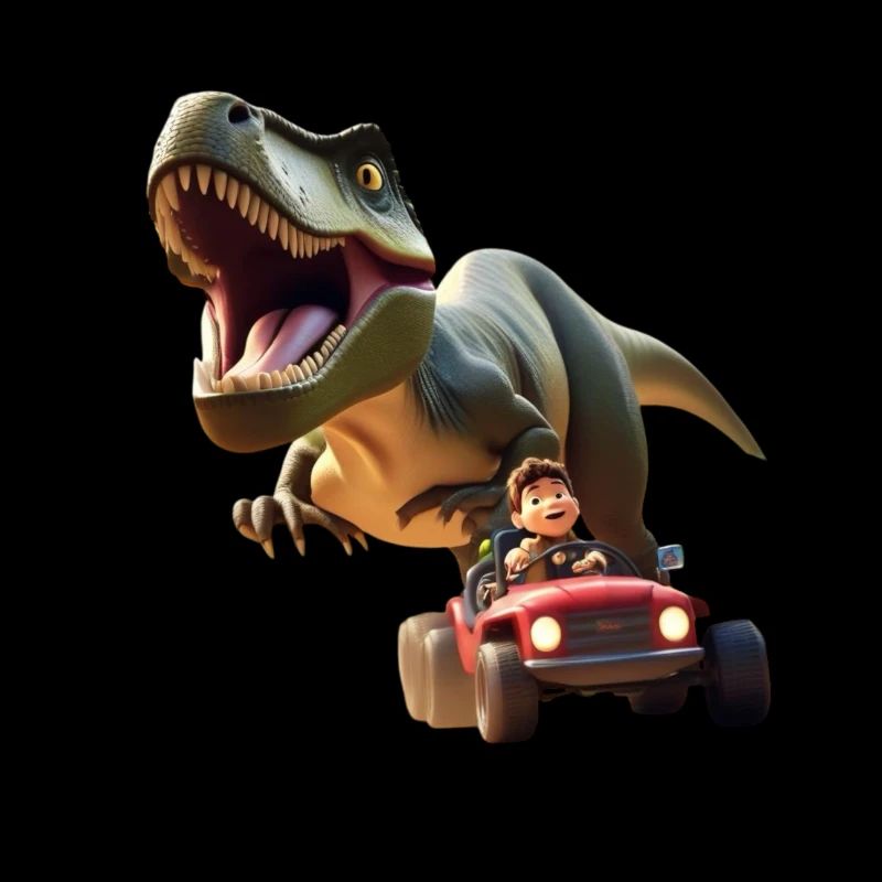 T-Rex et son ami