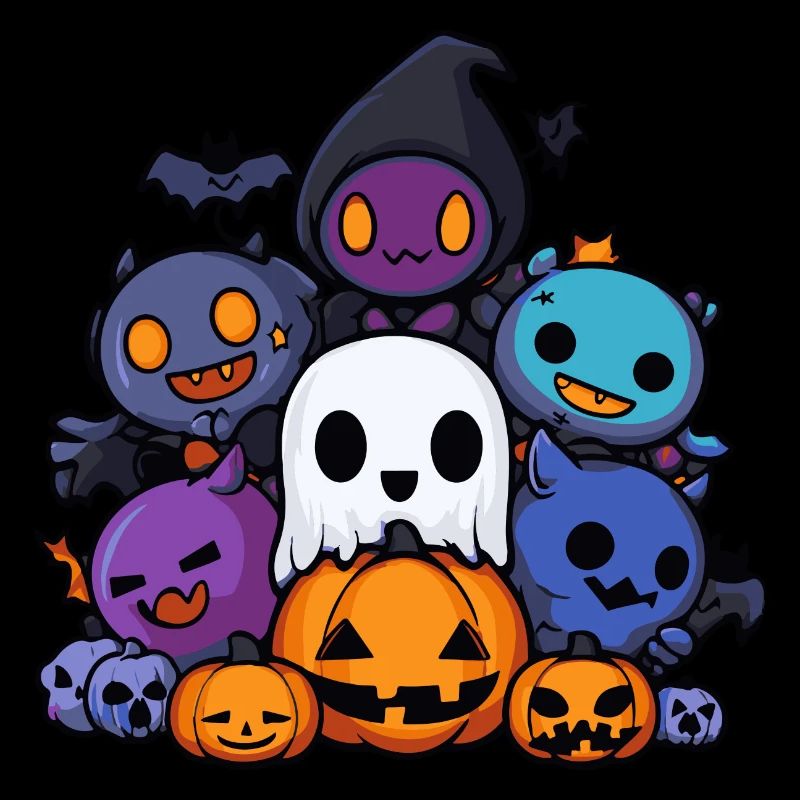 Halloween Party Figures Comic