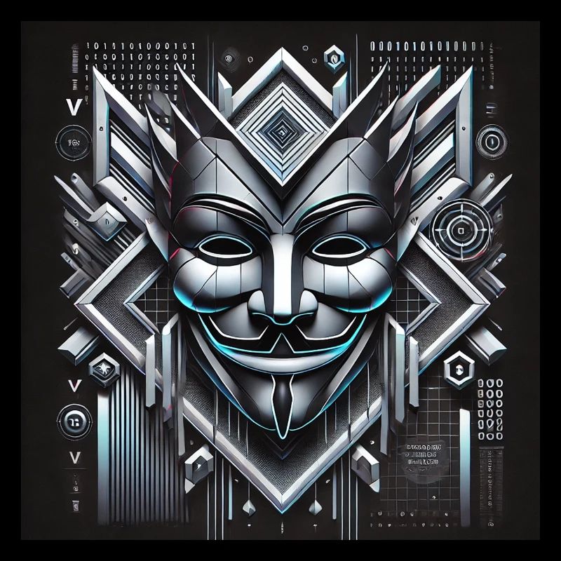 Anon Maske mit 3D Effekt