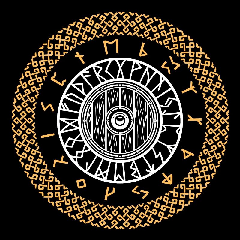 Wikinger Runen Schild