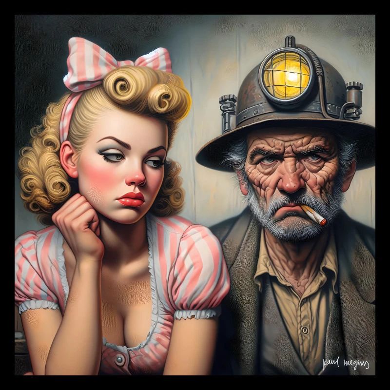 Das Mädchen und der Bergmann